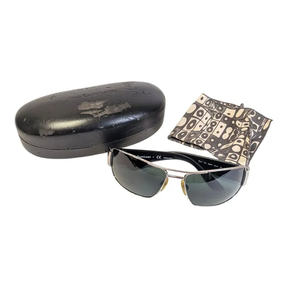 Ralph Lauren Polo metal double bar Men's Sunglasses Model: 3041 64[]16 125 3N